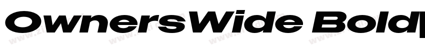 OwnersWide Bold字体转换